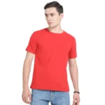 Caslay - Sustainable Crew neck T-shirt - Red-MRP-1399