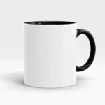 Inner Colour With Black Handle Black Photo Mug - 325 ML