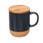 Ceramic Cork Mug with Bamboo Lid