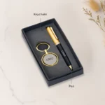 Elegant Pen & Keychain Combo – Perfect Onboarding Corporate Gifts & New Joinee Kit Gift Idea