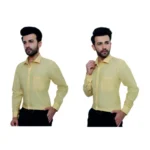 Monte Carlo 100% filafill Cotton Yellow Colour-MRP-2299