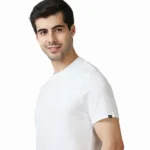 MARKS & SPENCERS ROUND NECK WHITE T-SHIRT - COTTON PLAIN-MRP-1299