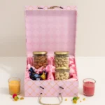 Premium Festive Gift Box with Dry Fruits, Chocolates & Candles-for Diwali Gifting