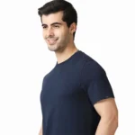 MARKS & SPENCERS ROUND NECK NAVY BLUE T-SHIRT - COTTON PLAIN-MRP-1299