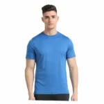 SKECHERS - ROYAL BLUE ROUND NECK T - SHIRT- 100% POLYESTER-MRP-1299