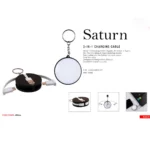 Saturn - 3-in-1 Charging Cable (Keychain)