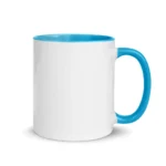 Inner Colour Blue With Handle Blue Photo Mug - 325 ML