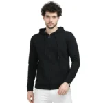 Caslay - Sustainable Hoodie With Zip - Black-MRP-3199
