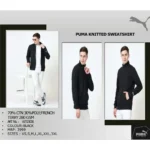PUMA - KNITTED SWEATSHIRT - BLACK