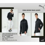 PUMA - WOVEN TRACK JACKET - COLOR BLACK -WHITE-MRP-