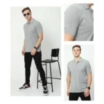 Vanheusen Polo T-shirt - Grey Melange-1499