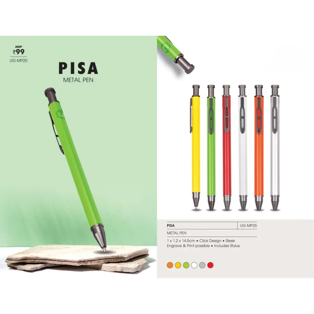 079777a237f2c70f19396dddfcec40fb.webp PISA - Metal Pen - Image 1