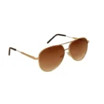 RARE RABBIT SUNGLASS - AVIATOR STYLE FRAME - POLYCARBONATE BROWN SHADED