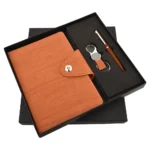 FTJ - Sr 156 - Wood Pulp 3 in 1 Pen, Diary & Keychain