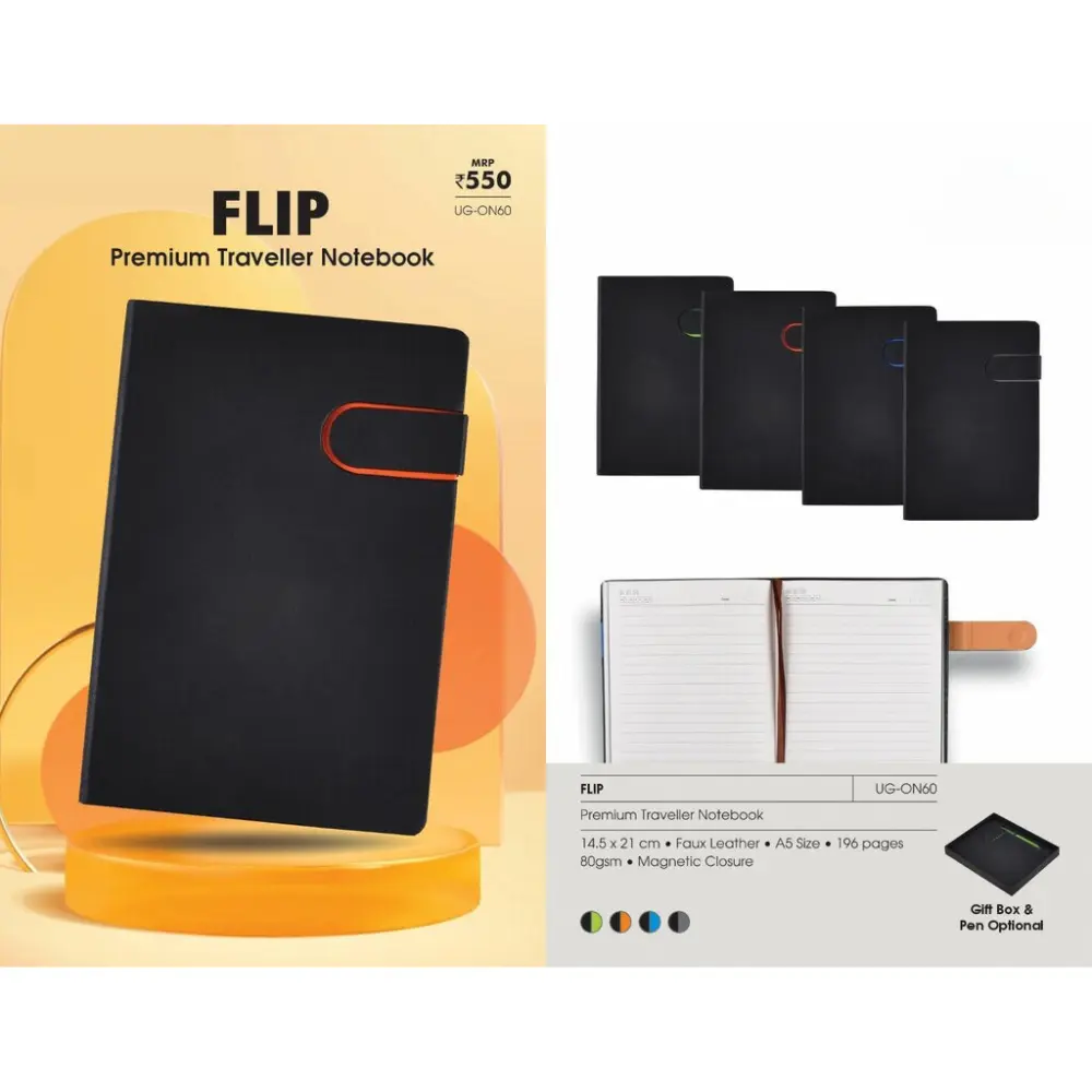 0b0425d5bdba61909575b0e45f08f29f.webp FLIP - Premium Traveller Notebook - Image 1