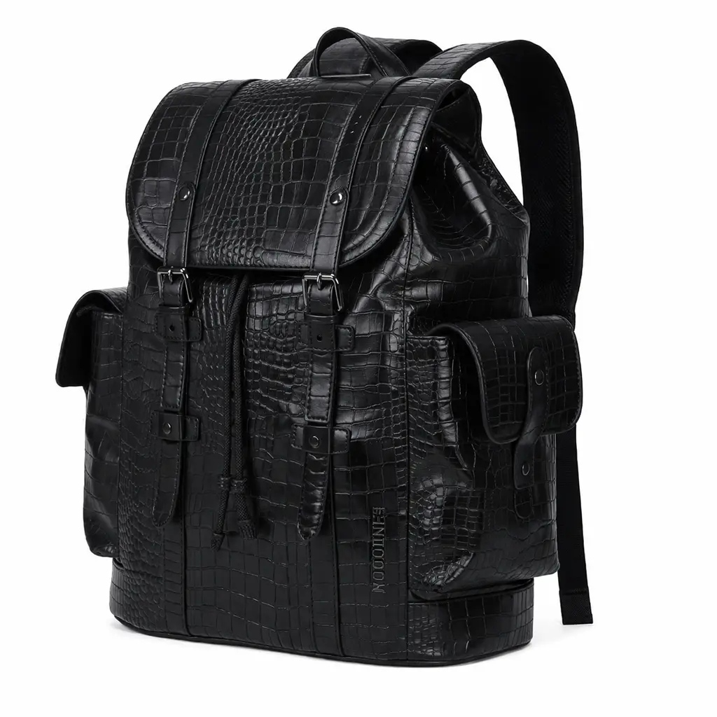 0eaa24d1330be339328f5296ad6a5b2f.webp The Cosmopolitan Vegan Leather Laptop Backpack – Premium Executive Bag - Image 1