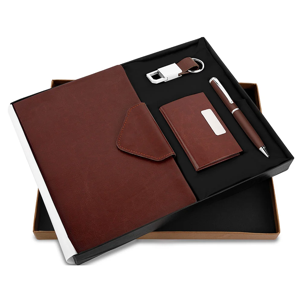 111f171695471cec9c4a70e62322d7e7.webp FTJ - Sr 160 - Montage 4 in 1 Pen, Diary, Cardholder & Keychain - Image 1