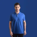 UCB POLO T-SHIRT - POLYSTER COTTON -ROYAL BLUE-MRP-1499