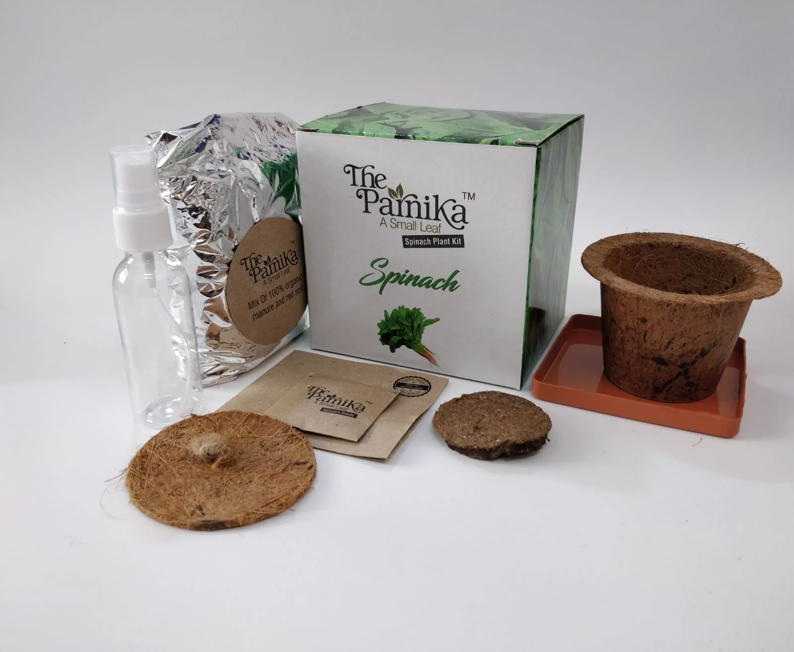 130c10db569004f868dc3e1747bb83c0.webp The Parnika DIY Plantation Kit - Spinach - Image 1
