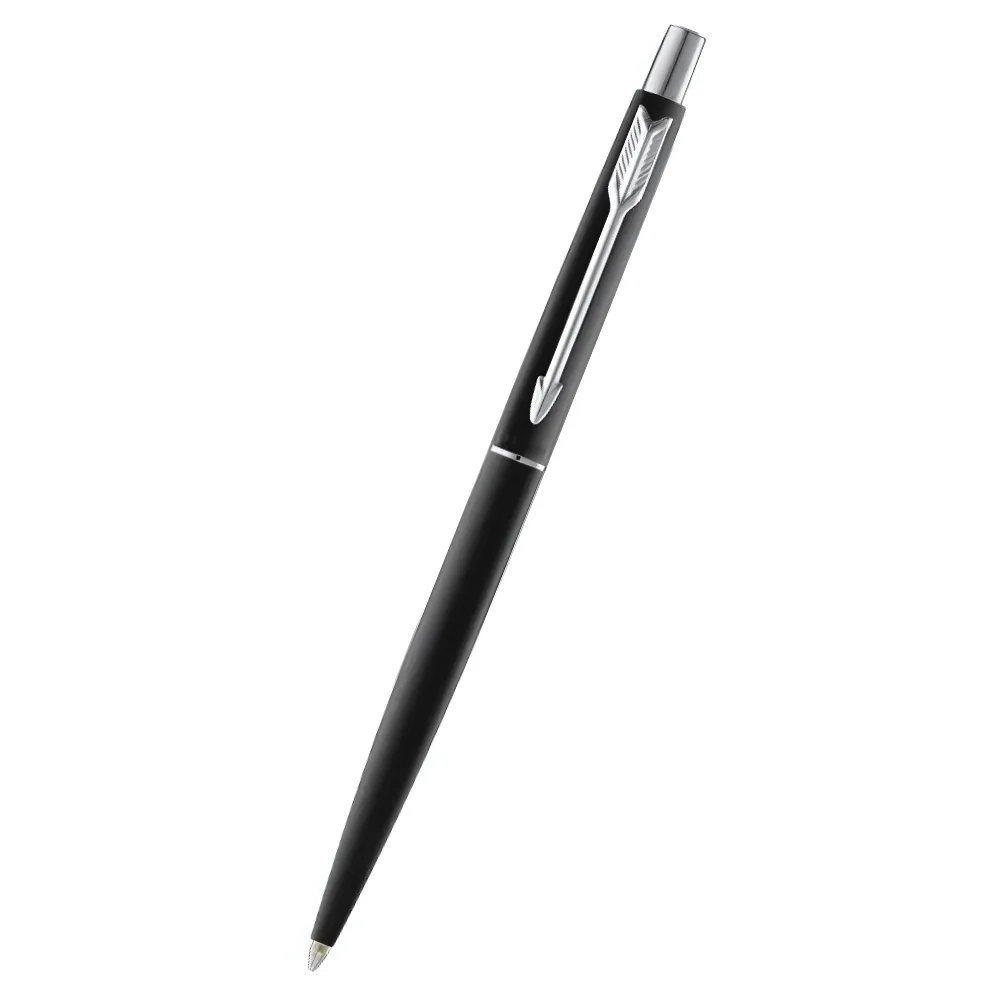 14d8454a036db8c18489ec8fc52fc31d.webp Parker - Classic Matte Black Ball Pen CT Silver Accent - Image 1