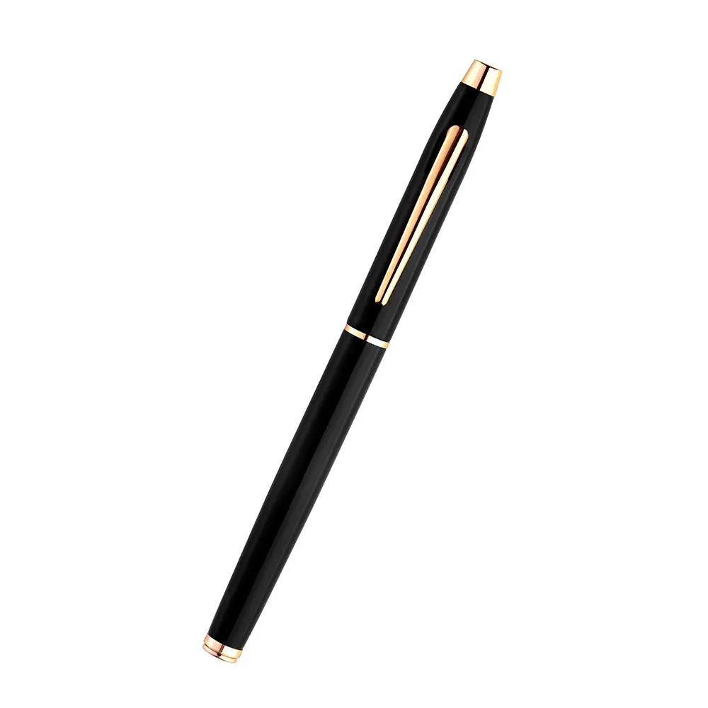 162b05a3e1bba9258900351af4ed3bd5.webp FTJ - MP 63 - Kross Roller Gold Metal Pen - Image 1