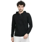 Caslay - Sustainable Hoodie With Zip - Black-MRP-3199