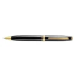 Contemporary Dark Metal Gold Trims Ballpoint Pen