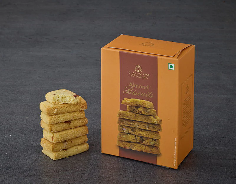 1960b7668e5a729f137ae075486aec74.webp Smoor Chocolates - COOKIES - ALMOND BISCUITS - MRP 375 - Image 1