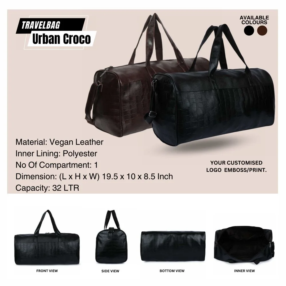 21da00060df8ec260cab6902c4692260.webp Adamson - Urban Croco Duffle Bag - Image 1