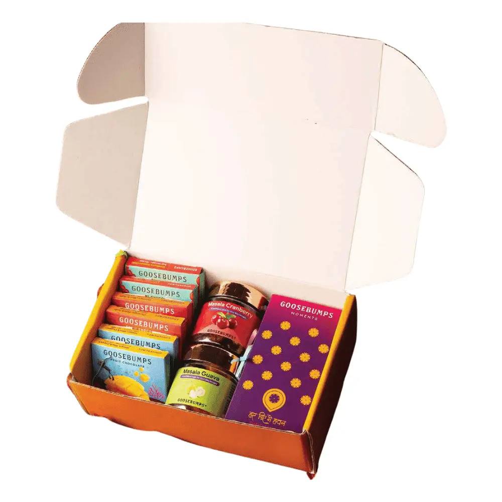26aef44737bf6cb16772a307ce3b08bb.webp Goosebumps - Eco Gift Box of 8 & Diya - Image 1