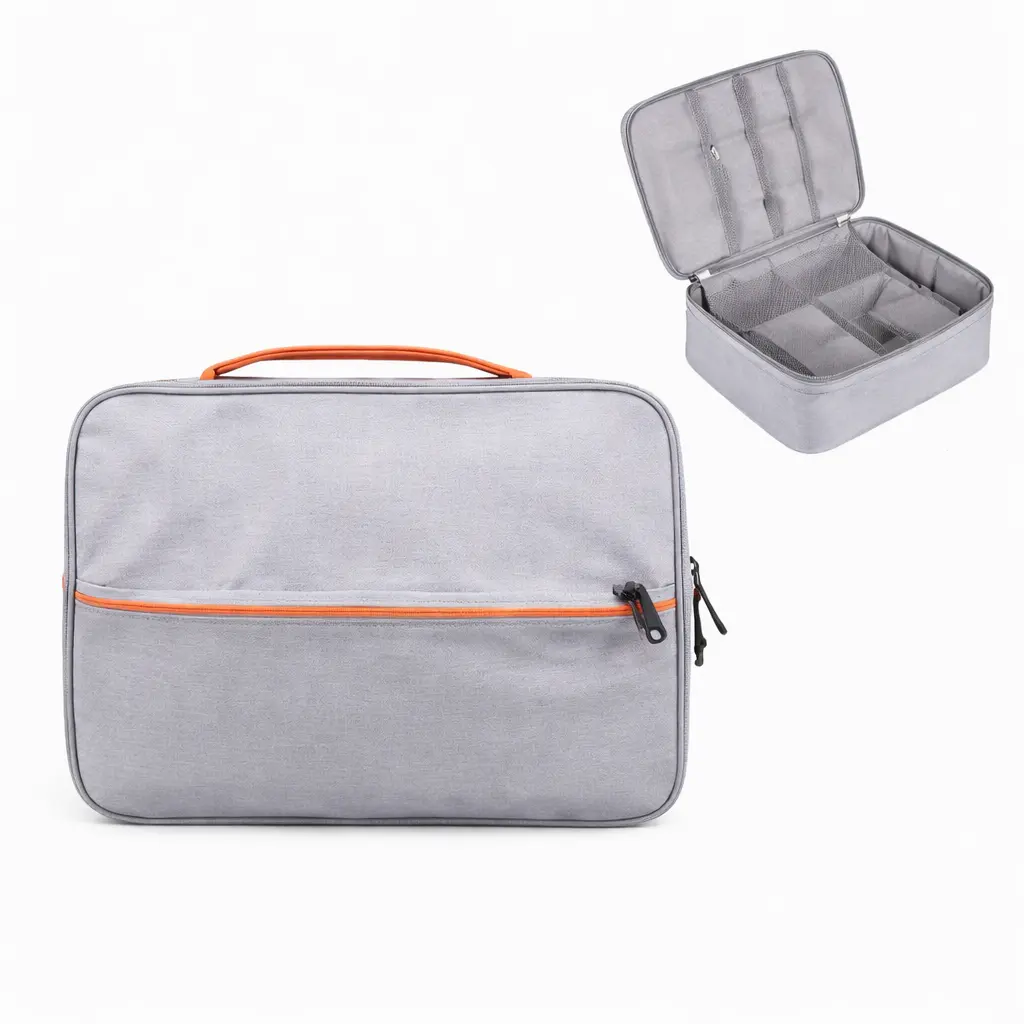 270d3143b2cf555669753f434a348f12.webp Techie Dual Travel Organizer – Multi-Layer Gadget Storage Case - Image 1
