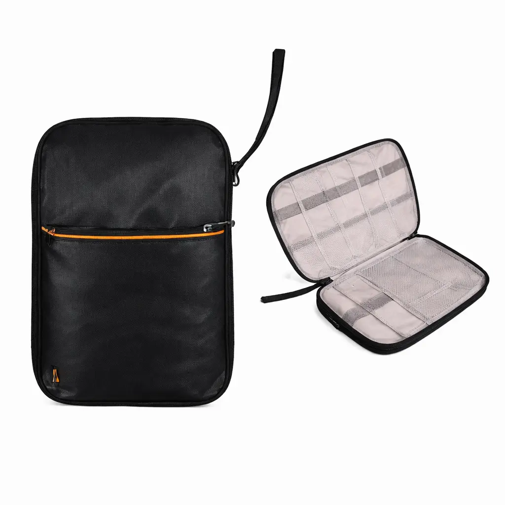 3220dbe16664204aa4e489516859b784.webp Techie Pouch Travel Organizer – Slim Gadget Storage Case - Image 1