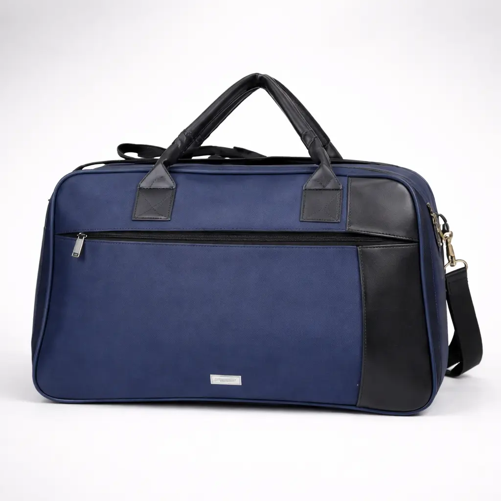 383aecccefffd018fa83eec8c649f19e.webp Atlantic Duffle Bag – Vegan Leather & Polyester Travel Bag - Image 1