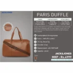 Jack & Jones JJ PARIS DUFFLE MRP -4999