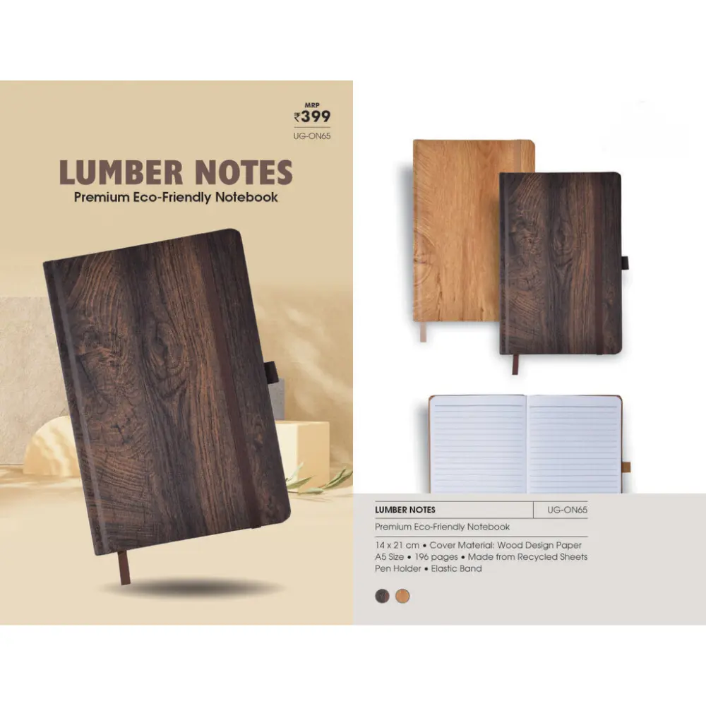3cee19ad7b5cc37bd2abc0f64f55cb08.webp LUMBER NOTES - Premium Eco - Friendly Notebook - Image 1