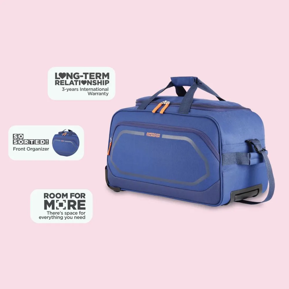 3e1cc25f463c4df7b353ea4a496e90e6.webp American Tourister- Ambero Wheel Duffle - MRP 3800 - Image 1