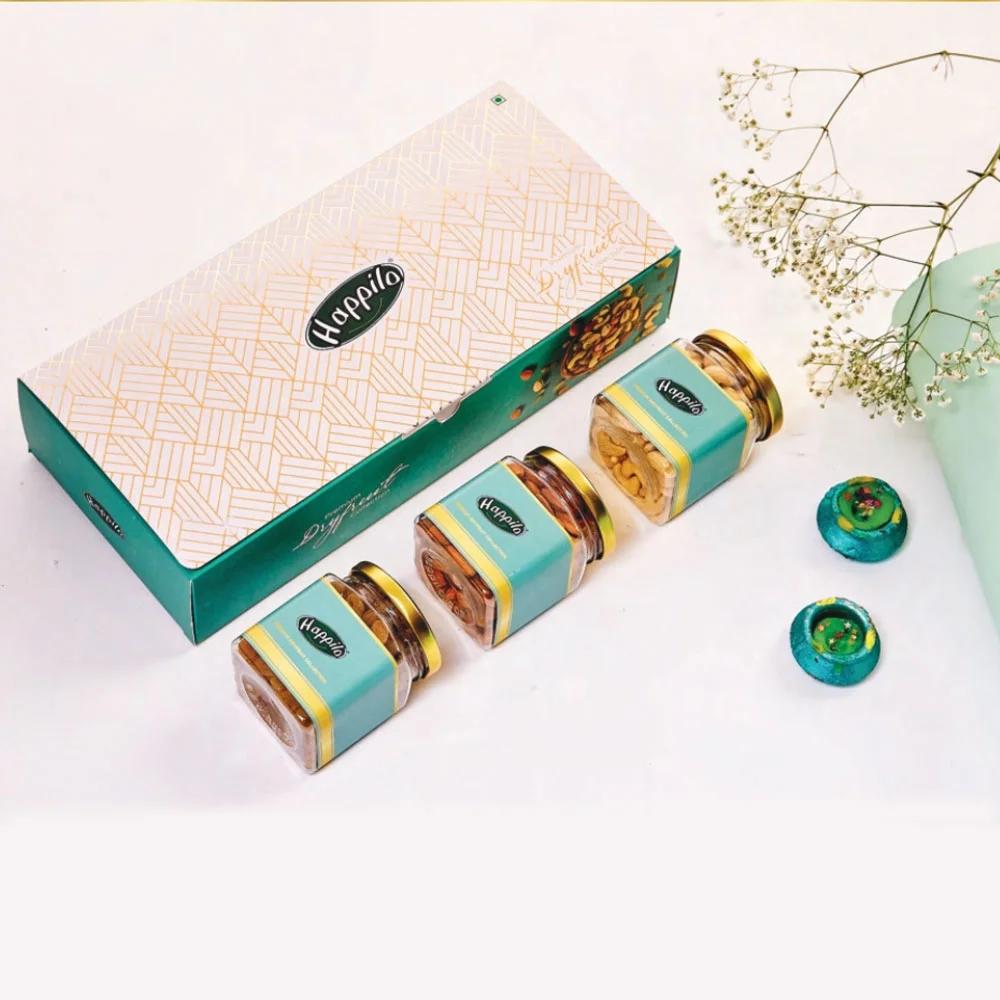 418b4d52d14a2e1dabf2fadfbe604f4c.webp Happilo Celebration Dryfruit Gift Pack Gardenia - Image 1