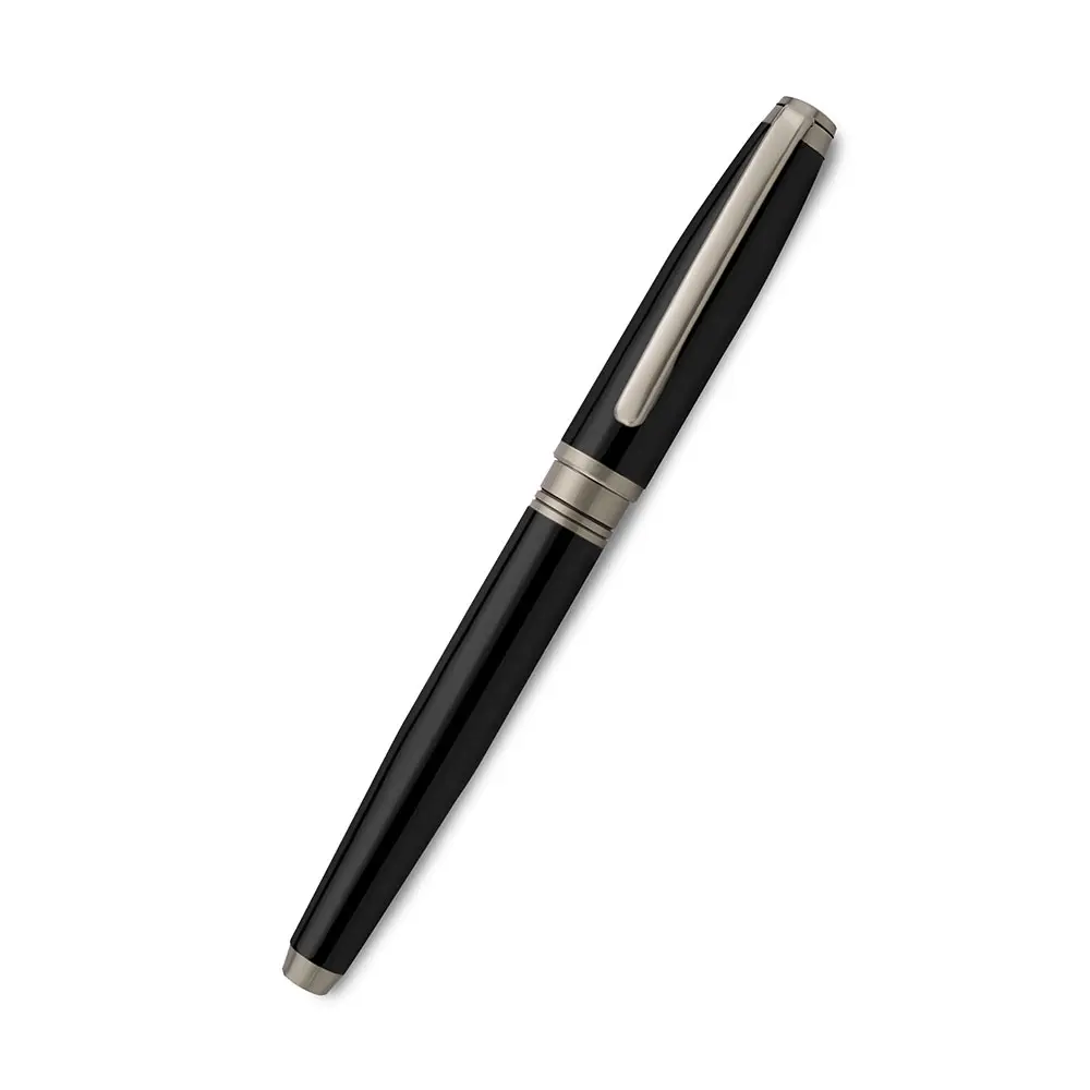 42865ff56dd452b1483c6e057360514d.webp FTJ - MP 23 - Gunmetal Glossy Metal Pen - Image 1