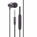 Ambrane Stringz 47 Wired Earphones with High Bass Audio Quality, In-Line Mic and Single Button & Volume Slider Controller (Black)