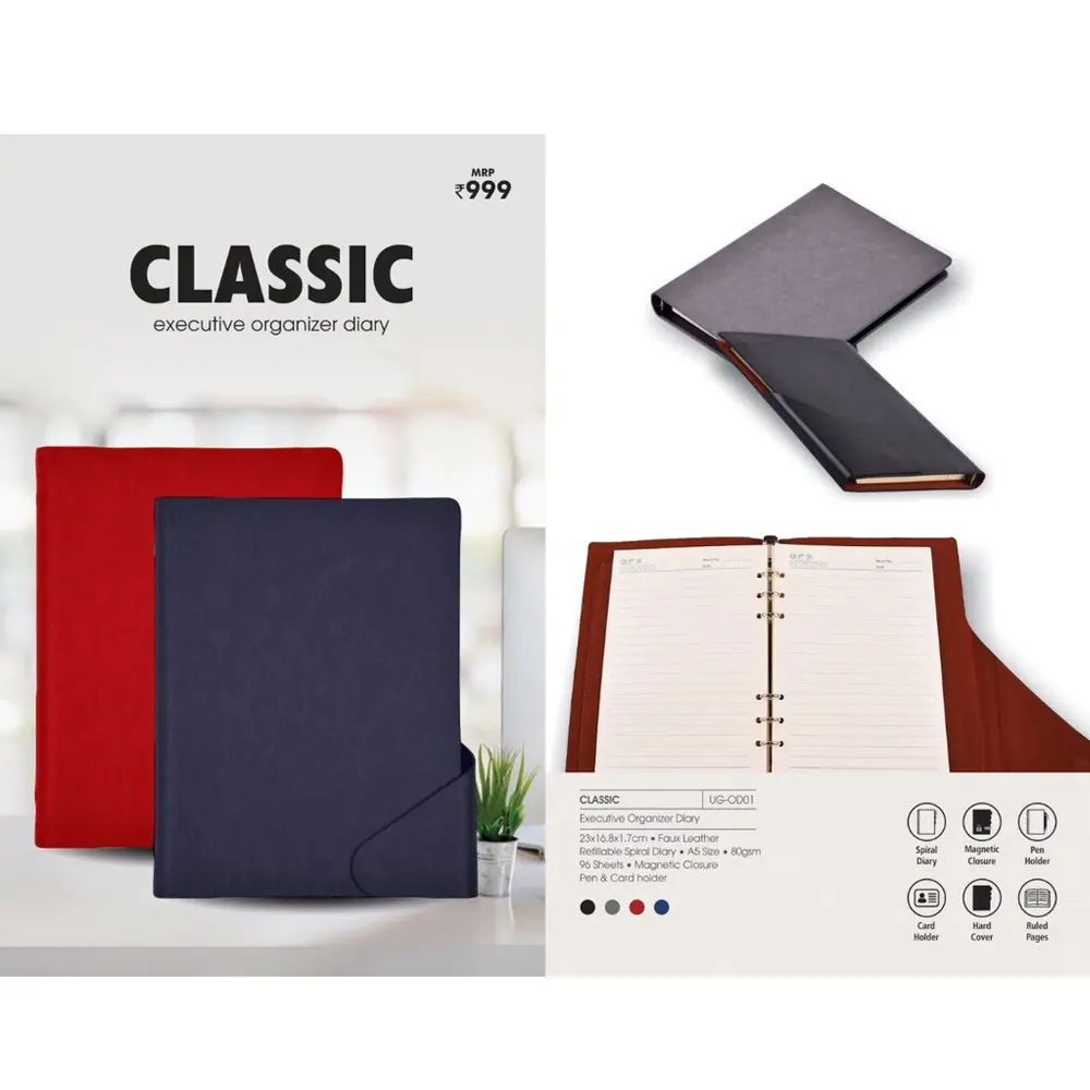 44507c88387883b97a74e59af7678c39.webp CLASSIC - Executive Organizer Diary - Image 1