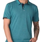 STELLERS - Cherokee Cotton polo T-shirt - Jade Green