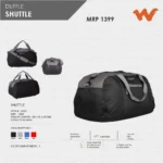 Wildcraft Shuttle Duffle Bag- 12033 MRP 1399