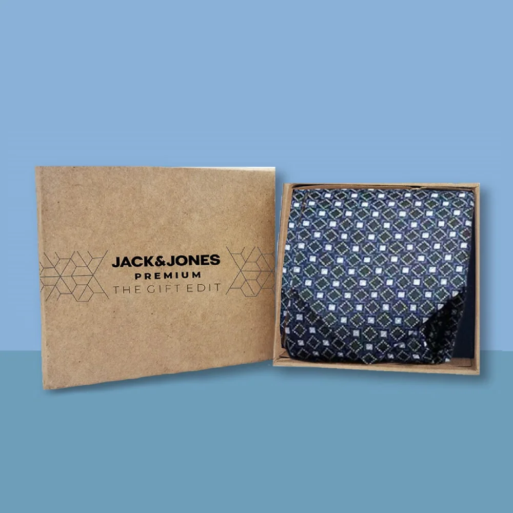 5453168db5706ec27dd62378610bd58c.webp JACK & JONES - STEVE INST TIE - NAVY BLUE COLOUR - Image 1
