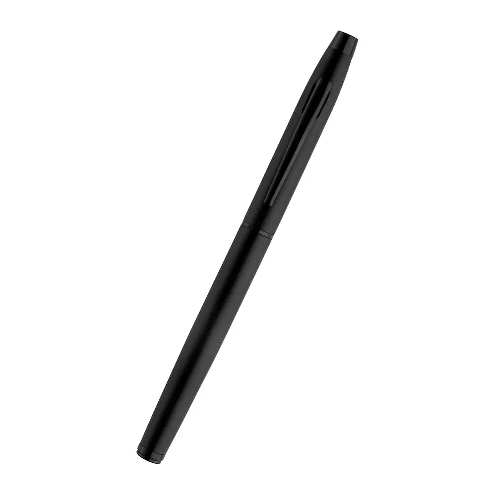 54941dee44bca5178aa7f581a7784795.webp FTJ - MP 64 - Kross Roller Black Matte Metal Pen - Image 1