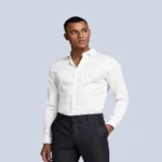 JACK & JONES - KARL STRETCH SHIRT - WHITE COLOUR