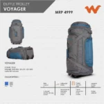 Wildcraft Voyager Duffle Trolley Bag- 10336 MRP 4999