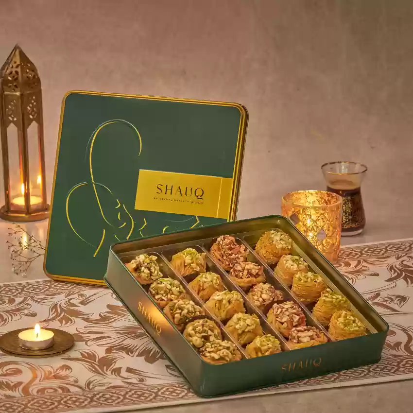 5d7a5c6e14633fd96e77f9be29bcfe3f.webp Smoor Chocolates - SHAUQ ARTISANAL BAKLAVA - PACK OF 20 - MRP 1325 - Image 1