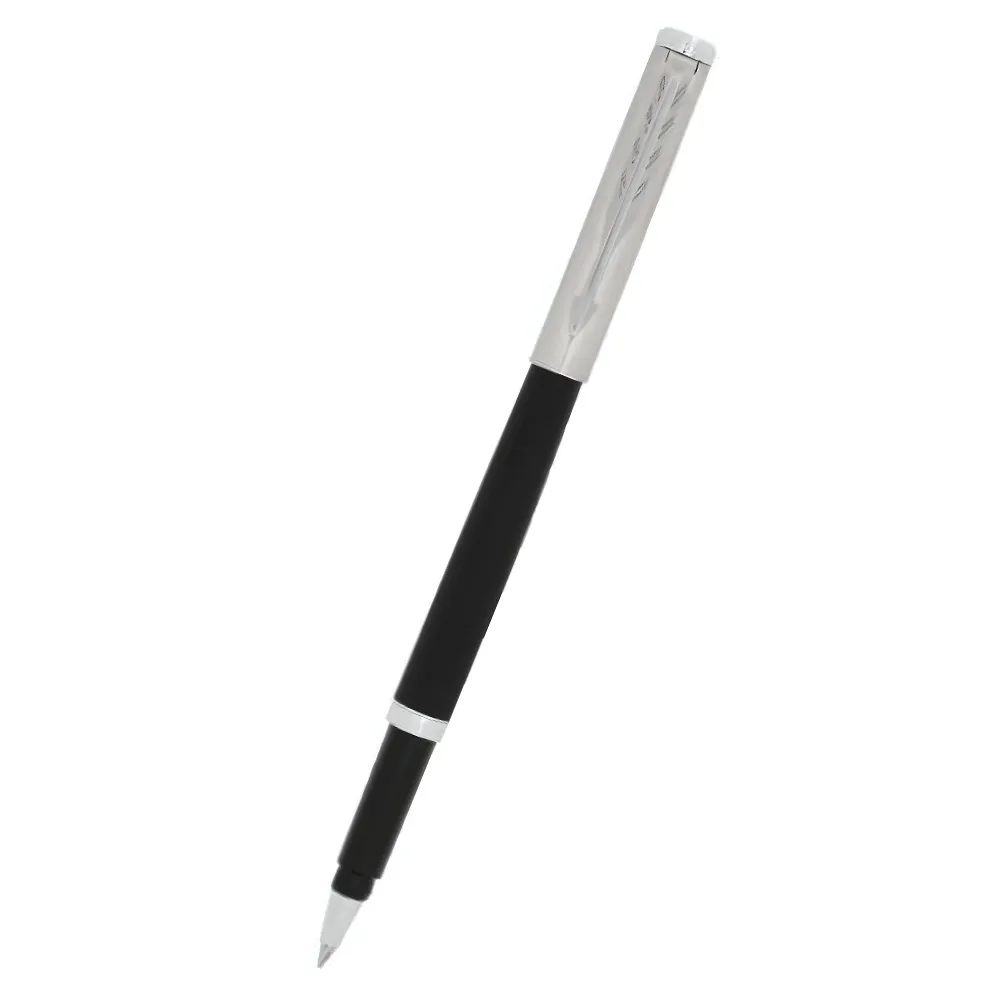 62a6078817ee97df2b51a6bef55c29db.webp Parker- Latitude Matte Metallic Roller Ball Pen CT Silver - Image 1