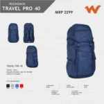 Wildcraft Travel Pro 40- 12418 MRP 2299