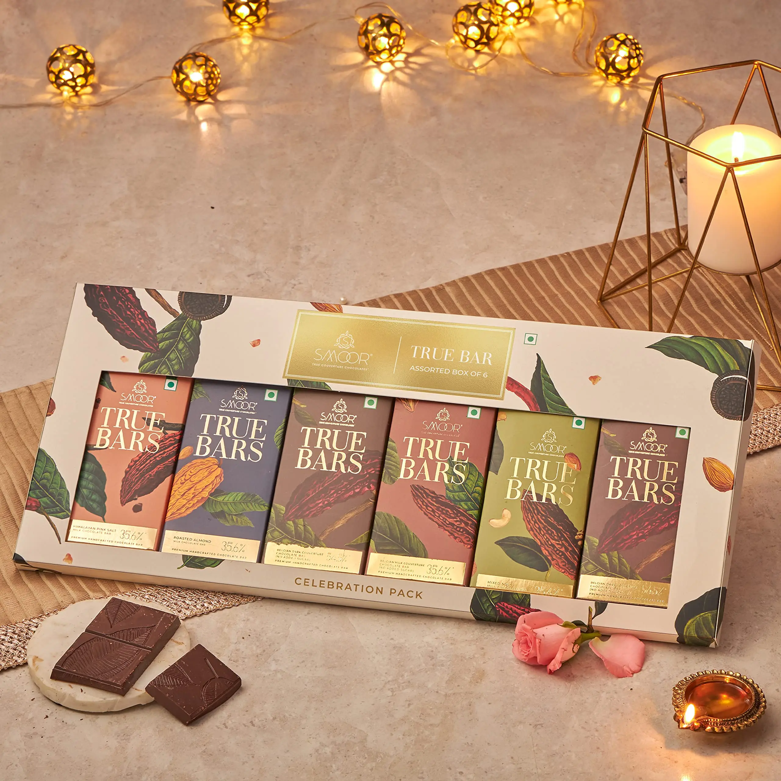 65a71a7aba987b8ccaf01507468f6413.webp Smoor Chocolates - TRUE BAR PACK OF 6 MRP 1600 - Image 1